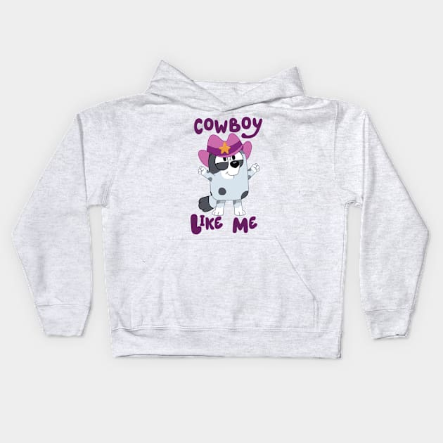 Cowboy Like Me Kids Hoodie by FleurDeLou